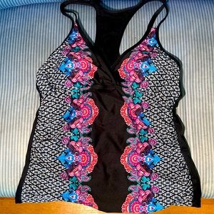 Racerback tankini swimsuit top